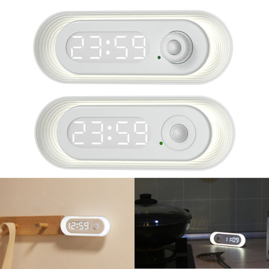 D05 Smart Induction Magnetic Night Light with Time Display,Spec: Knob Dimming by bashfashion