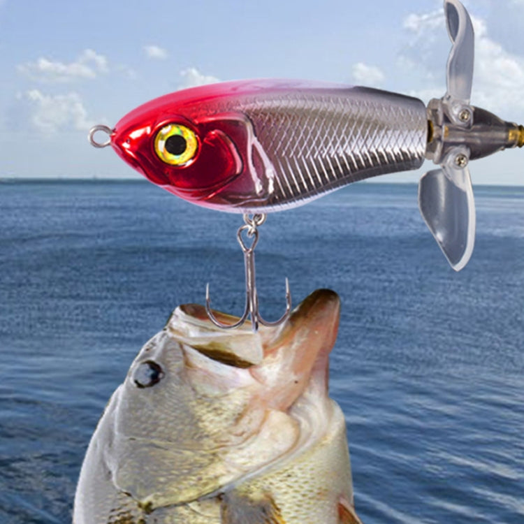 DF065 9g Double Paddle Tractor Surface Tether Roadrunner Fake Lure Long-distance Casting Lure(Champagne) by bashfashion