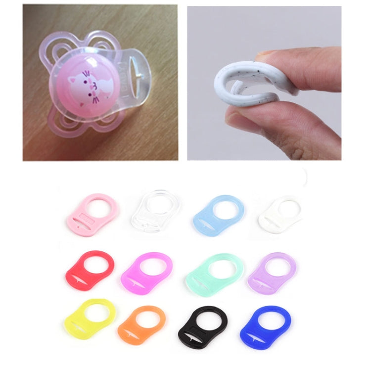10pcs Dummy Pacifier Holder Clip Adapter Ring Button Style Pacifier Adapter(C3) by bashfashion