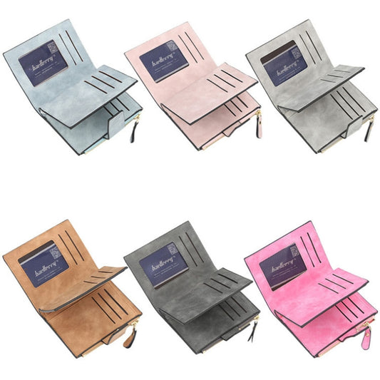 Baellerry Large Capacity Ladies Short Wallet Multifunctional Multi-card Coin Purse(Grey) by Baellerry