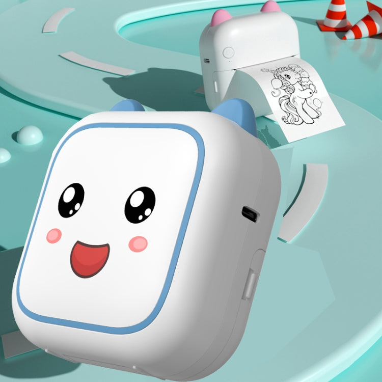 C26 Mini Portable Bluetooth Photo Label Thermal Printer, Spec: Pink+5 Paper+5 Stickers+3 Color Paper by Huawei