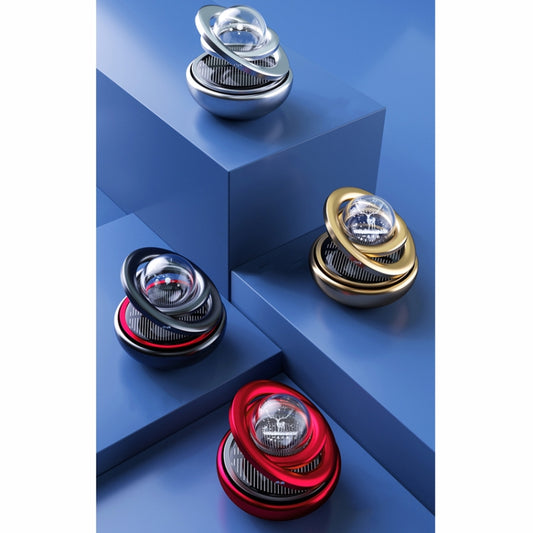 Interstellar Vast Solar Rotating Car Aromatherapy Ornaments, Color: Red by bashfashion