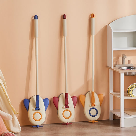 Airplane Shape Mop For Kids Mopping Tool Mini Spinning Floor Mop(Red) by bashfashion