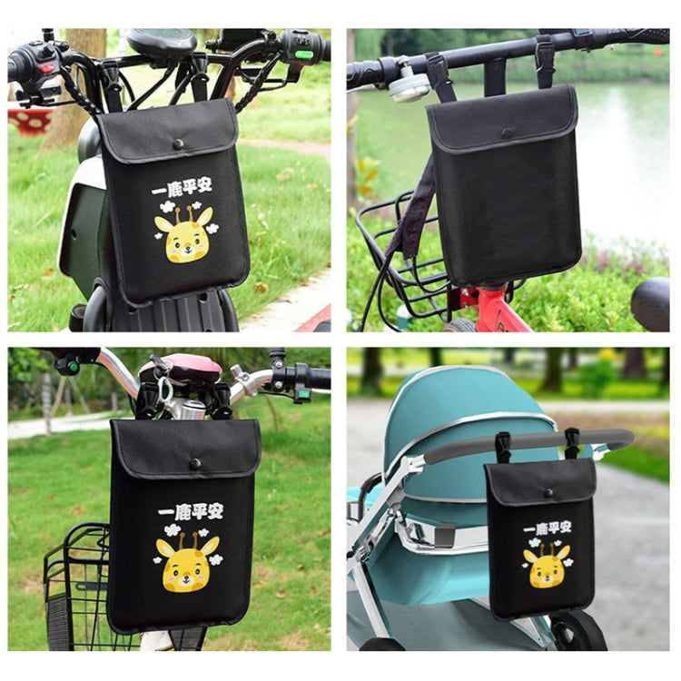 Electric Vehicle Portable Hanging Bag Waterproof Bicycle Front Storage Bag Stroller Pocket, Color: Duck by bashfashion