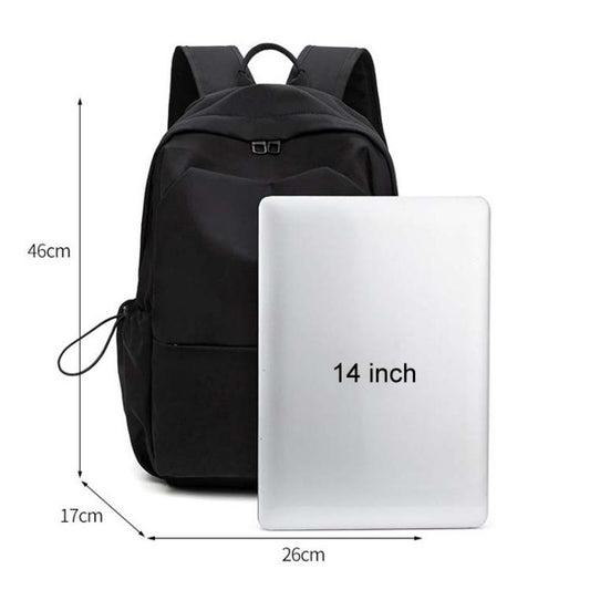 SKV B1530 Large Capacity Student School Bag Casual Double Shoulder Laptop Backpack(White) by SKV