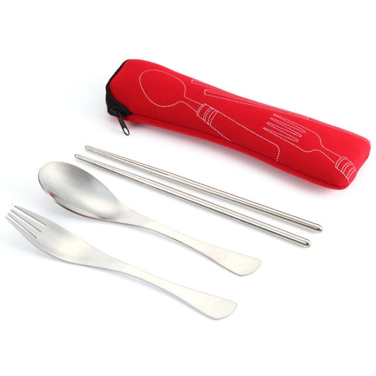 Three-Piece Outdoor Cutlery(Big Red) by bashfashion