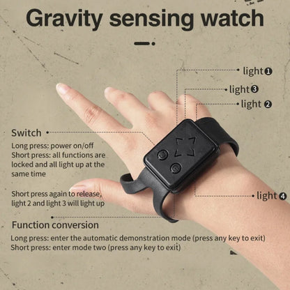 YDJ-D876 Gesture Sensing RC Stunt Car (Red) by bashfashion