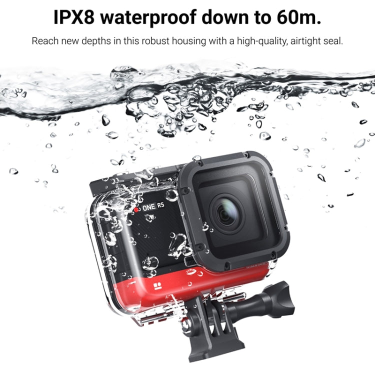 60m Underwater Depth Diving Case Waterproof Camera Housing for Insta360 One RS 4K by bashfashion