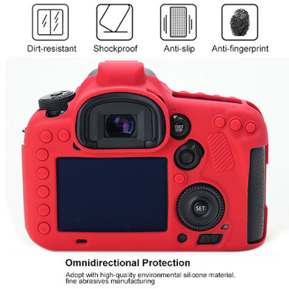 For Canon EOS 7D Mark II Soft Silicone Protective Case (Red) by bashfashion
