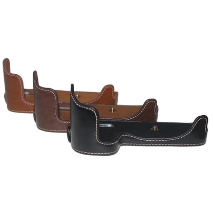 1/4 inch Thread PU Leather Camera Half Case Base for Canon EOS 80D / 70D(Coffee) by bashfashion