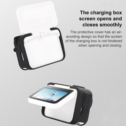 For Insta360 GO 3 Camera Body Charging Case Silicone Case with Lens Cap & Strap (Orange) by bashfashion