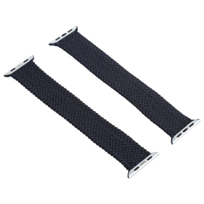 Mixed Color Nylon Braided Single Loop Watch Band For Apple Watch Series 7 45mm / 6 & SE & 5 & 4 44mm / 3 & 2 & 1 42mm, Size:M(Charcoal) by bashfashion