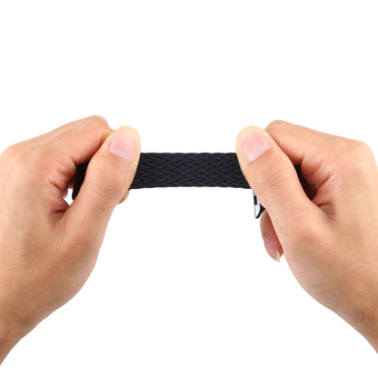 Mixed Color Nylon Braided Single Loop Watch Band For Apple Watch Series 7 45mm / 6 & SE & 5 & 4 44mm / 3 & 2 & 1 42mm, Size:M(Charcoal) by bashfashion