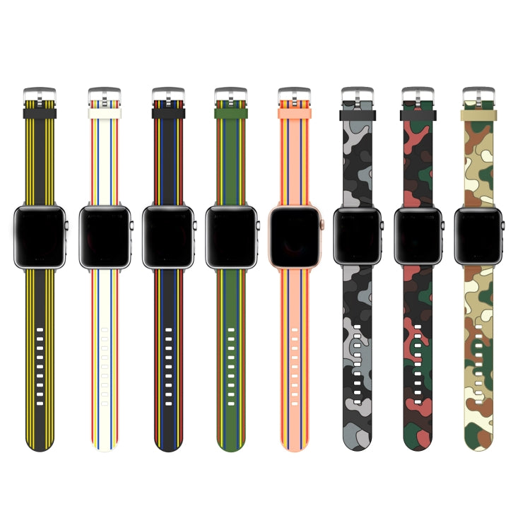 Silicone Replaceable Watch Band For Apple Watch Series 9&8&7 41mm / SE 3&SE 2&6&SE&5&4 40mm / 3&2&1 38mm(2) by bashfashion