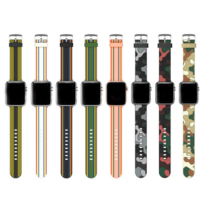 Silicone Replaceable Watch Band For Apple Watch Series 9&8&7 41mm / SE 3&SE 2&6&SE&5&4 40mm / 3&2&1 38mm(7) by bashfashion