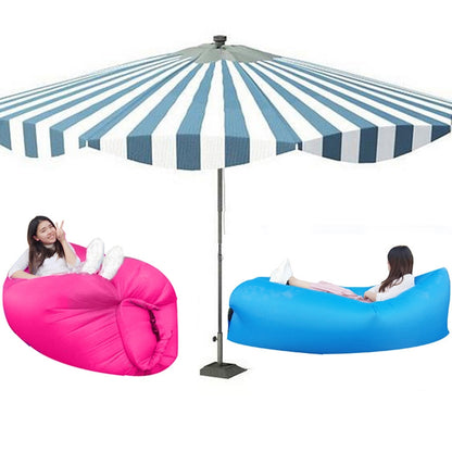 Outdoor Portable Lazy Water Inflatable Sofa Beach Grass Air Bed, Size: 200 x 70cm(Pink) by bashfashion