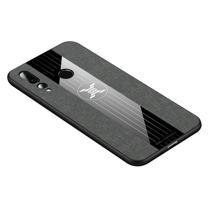 For Huawei nova 4 XINLI Stitching Cloth Textue Shockproof TPU Protective Case(Grey) by XINLI