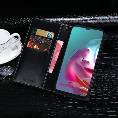 For Lenovo K13 Note idewei Crocodile Texture Horizontal Flip Leather Case with Holder & Card Slots & Wallet(Dark Blue) by idewei