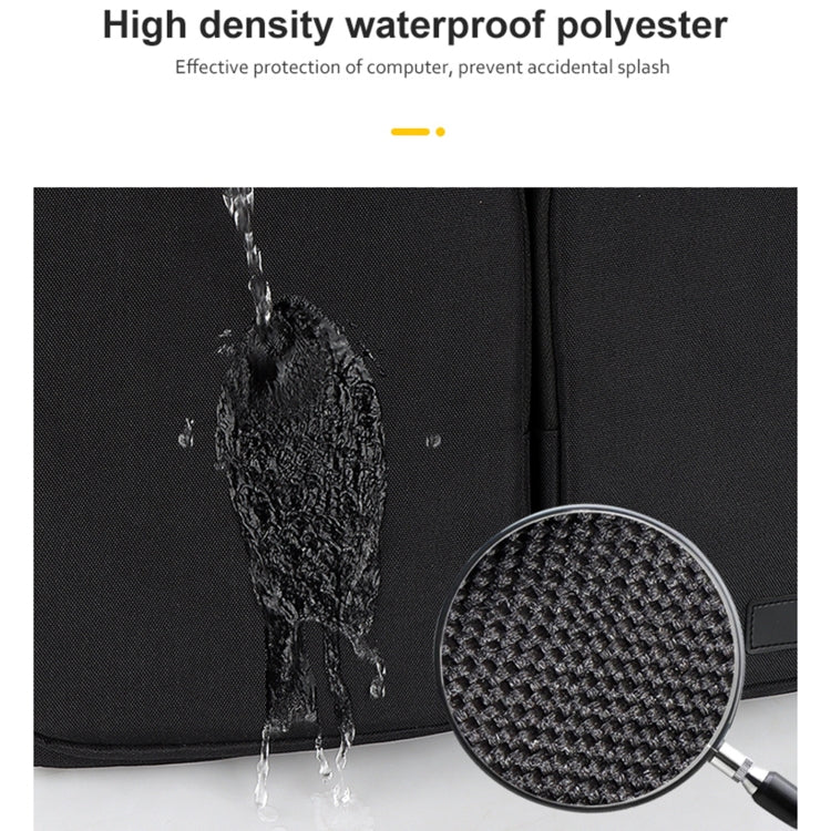 ST11 Polyester Thickened Laptop Bag with Detachable Shoulder Strap, Size:13.3 inch(Silver Gray) by bashfashion