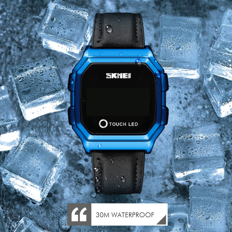 SKMEI 1650 Steel Strap Version LED Digital Display Electronic Watch with Touch Luminous Button(Rose Gold) by SKMEI