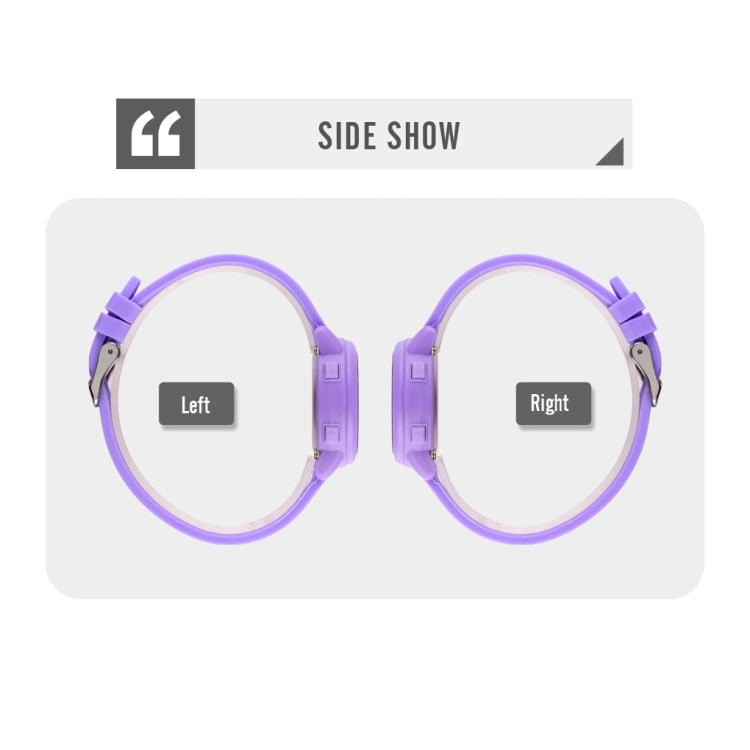 SKMEI 1721 Triplicate Round Dial LED Digital Display Luminous Silicone Strap Electronic Watch(Pink) by SKMEI