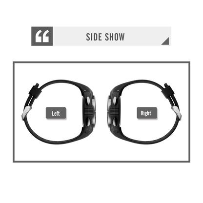 SKMEI 1790 Triplicate Round LED Dual Time Digital Display Luminous Electronic Watch for Men(Black) by SKMEI