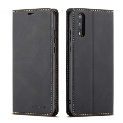 For Huawei P20 Pro Forwenw Dream Series Oil Edge Strong Magnetism Horizontal Flip Leather Case with Holder & Card Slots & Wallet & Photo Frame(Black) by Forwenw