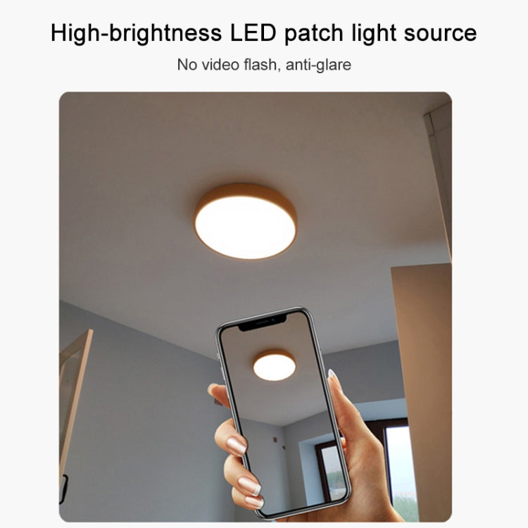 Macaron LED Round Ceiling Lamp, Stepless Dimming, Size:60cm(Black) by bashfashion