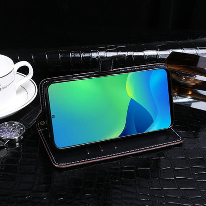 For Ulefone Note 13P idewei Crocodile Texture Horizontal Flip Phone Leather Phone Case(Dark Blue) by idewei