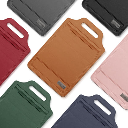 12 inch Multifunctional Mouse Pad Stand Handheld Laptop Bag(Green) by bashfashion