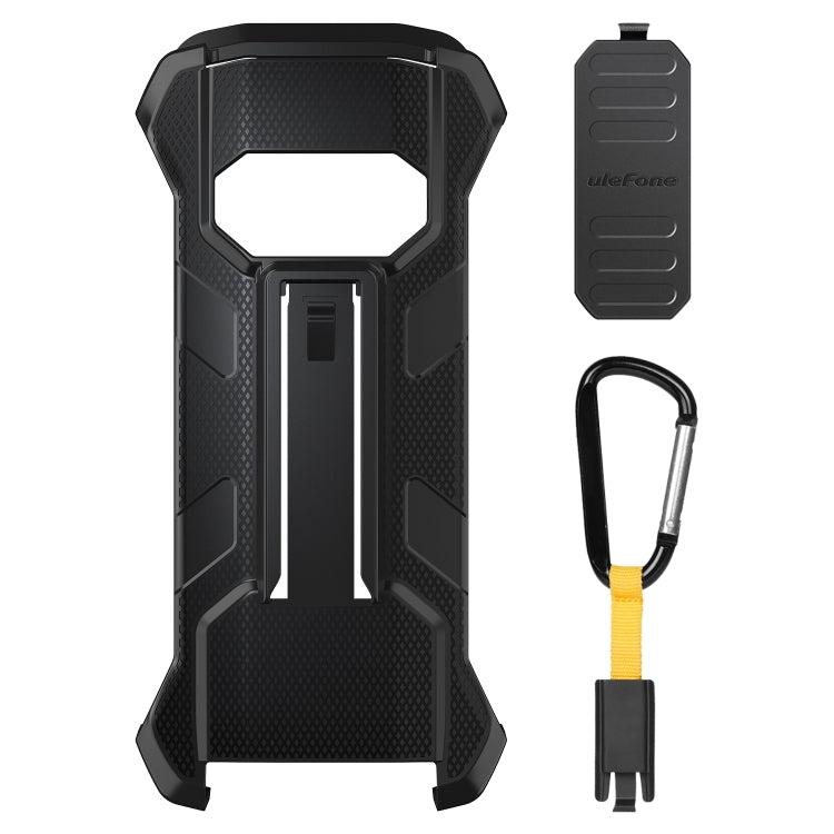 For Ulefone Power Armor 15 Ulefone Back Clip Phone Case with Carabiner (Black) by Ulefone