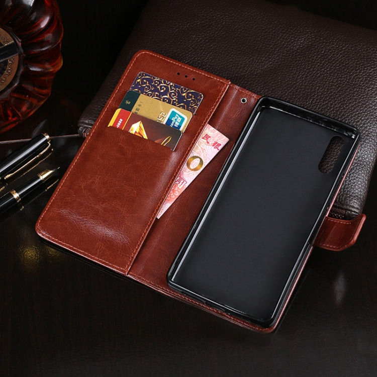 For Huawei Enjoy 10e idewei Crazy Horse Texture Horizontal Flip Leather Case with Holder & Card Slots & Wallet(Red) by idewei