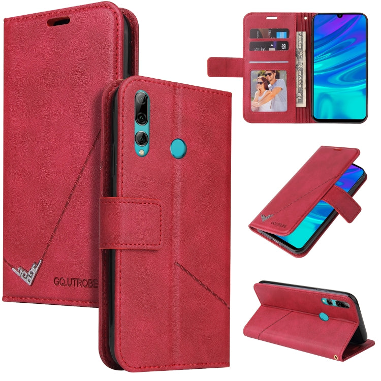 For Huawei P Smart Z GQUTROBE Right Angle Leather Phone Case(Red) by GQUTROBE