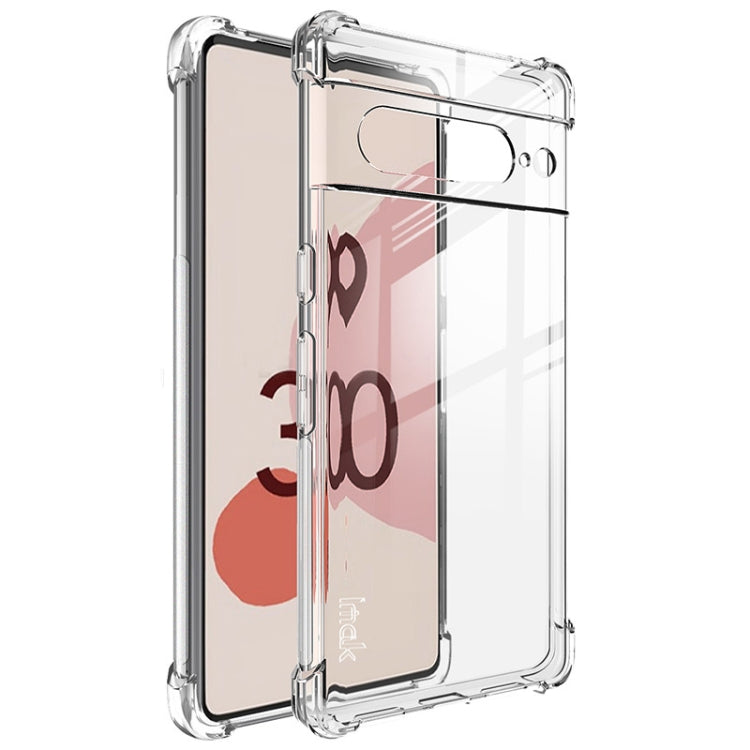 For Google Pixel 7 imak Shockproof Airbag TPU Phone Case(Transparent) by imak