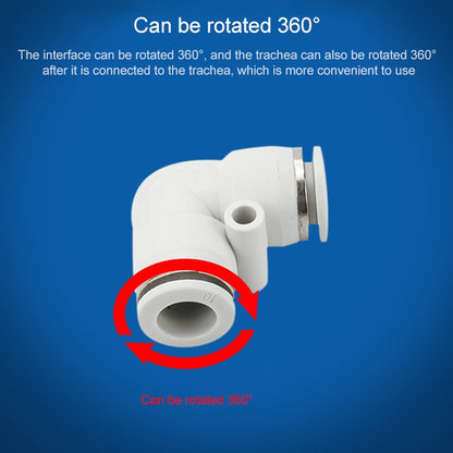 PV-10 LAIZE 10pcs PV Elbow Pneumatic Quick Fitting Connector by LAIZE