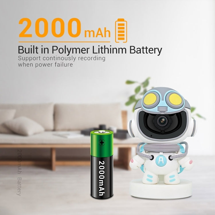 ESCAM PT211 Motion Detection & Tracking 2MP Sound Alarm Cloud Storage Two-way Audio Night Vision WiFi Camera, Plug Type:AU Plug by ESCAM