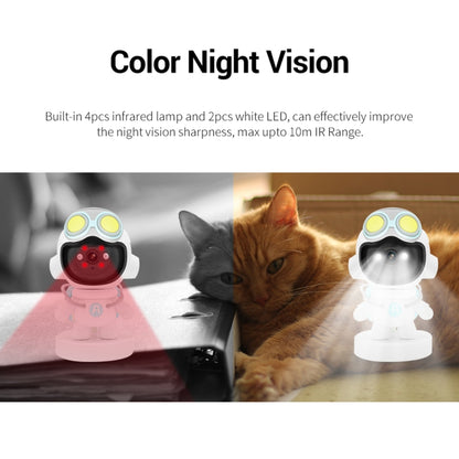 ESCAM PT211 Motion Detection & Tracking 2MP Sound Alarm Cloud Storage Two-way Audio Night Vision WiFi Camera, Plug Type:AU Plug by ESCAM