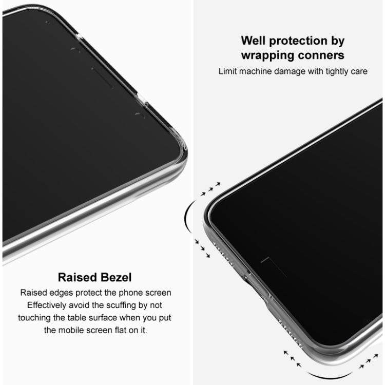 For Google Pixel 7 Pro IMAK UX-5 Series Transparent Shockproof TPU Protective Phone Case(Transparent Black) by imak