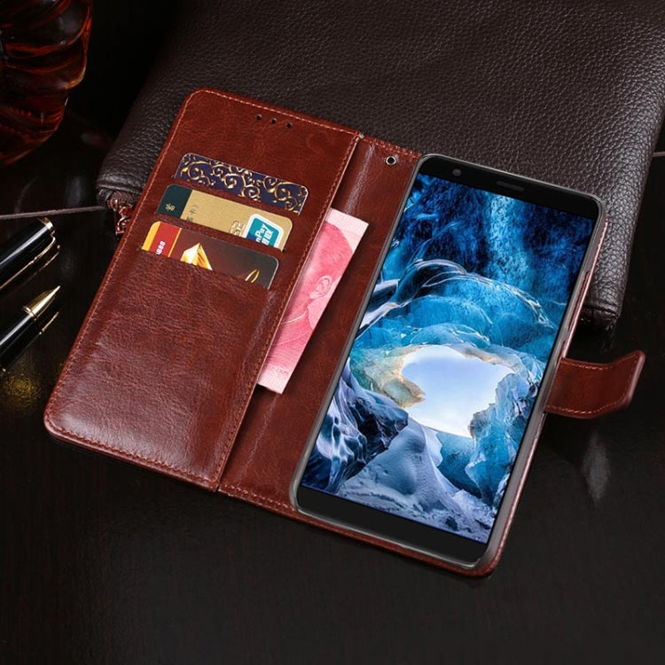 For Ulefone S1 idewei Crazy Horse Texture Horizontal Flip Leather Case with Holder & Card Slots & Wallet(Black) by idewei