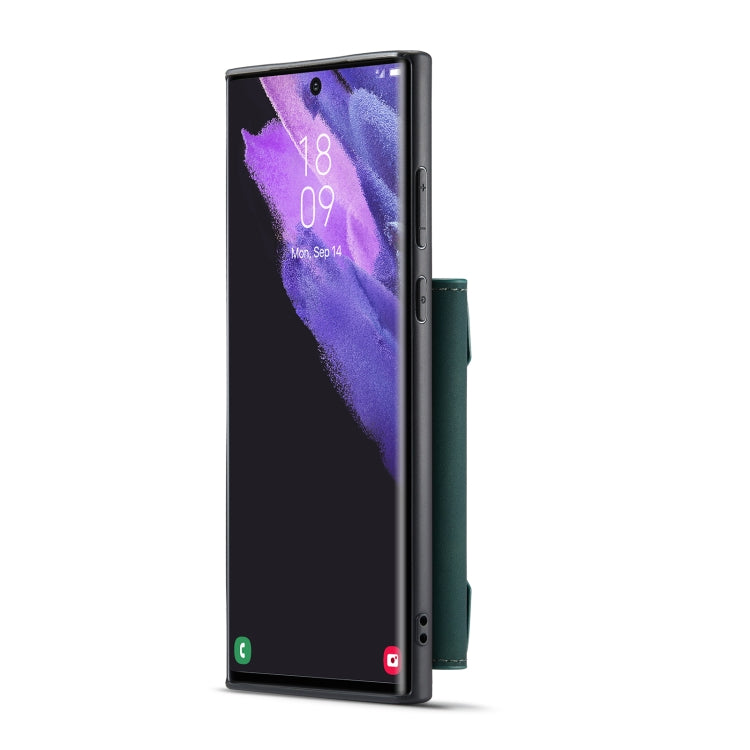 For Samsung Galaxy S23 Ultra 5G DG.MING M2 Series 3-Fold Multi Card Bag + Phone Case(Green) by DG.MING