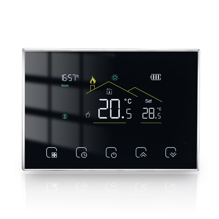 BHT-8000RF-VA- GBW Wireless Smart LED Screen Thermostat With WiFi, Specification:Electric Heating by bashfashion