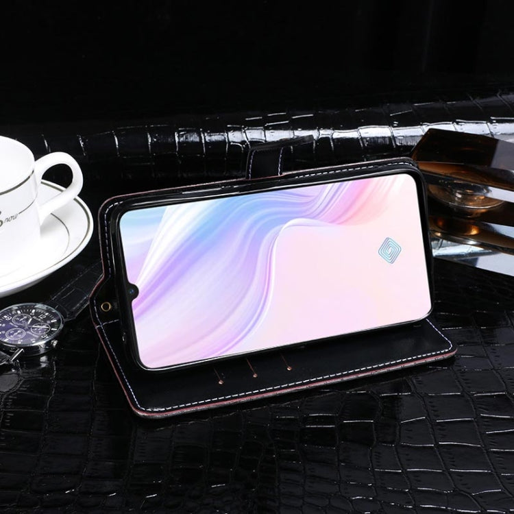 For Vivo Y9s idewei Crocodile Texture Horizontal Flip Leather Case with Holder & Card Slots & Wallet(Dark Blue) by idewei