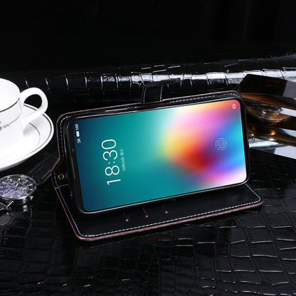 For Meizu 16T idewei Crocodile Texture Horizontal Flip Leather Case with Holder & Card Slots & Wallet(Dark Blue) by idewei