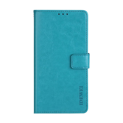 For Sharp Rouvo V idewei Crazy Horse Texture Leather Phone Case with Holder(Sky Blue) by idewei