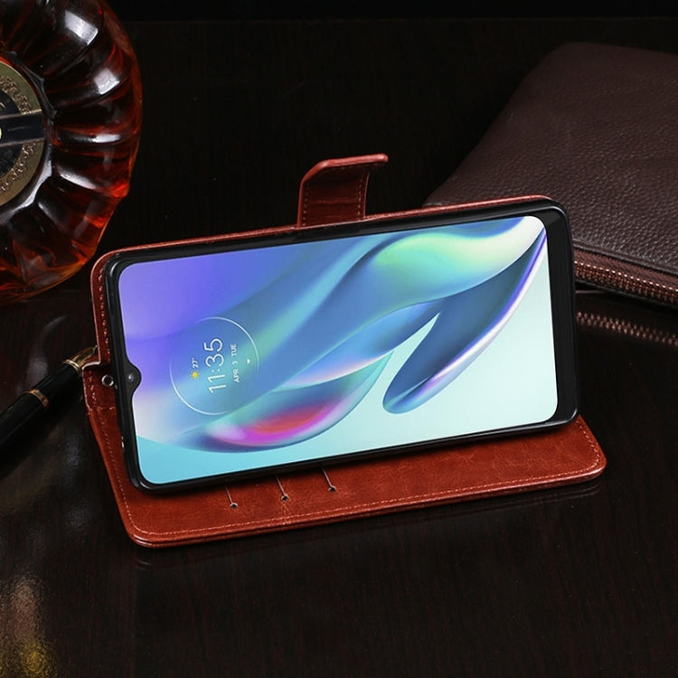 For Sharp Rouvo V idewei Crazy Horse Texture Leather Phone Case with Holder(Sky Blue) by idewei