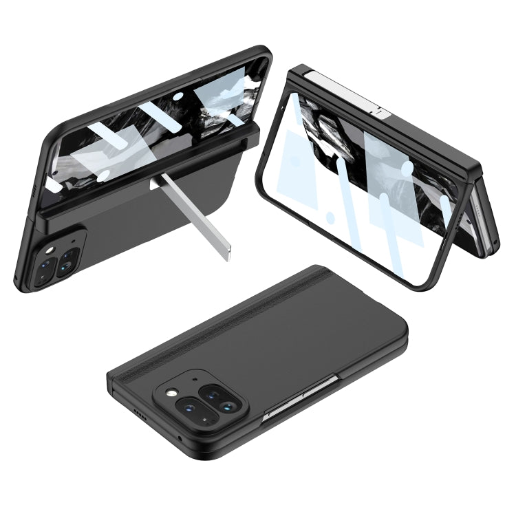 For Google Pixel 9 Pro Fold GKK Integrated Fold Hinge Full Coverage Phone Case with Holder(Black) by GKK