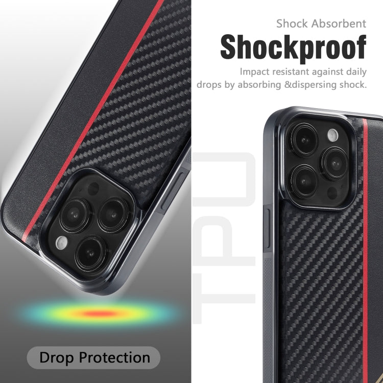 For Google Pixel 9 Pro XL LC.IMEEKE 3 in 1 Carbon Fiber Texture Shockproof Phone Case(Black) by LC.IMEEKE