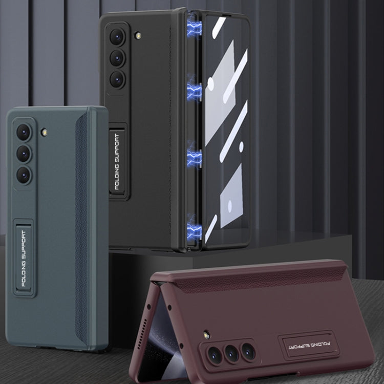 For Samsung Galaxy Z Fold5 GKK Integrated Magnetic Full Coverage Folding Phone Case(Black) by GKK