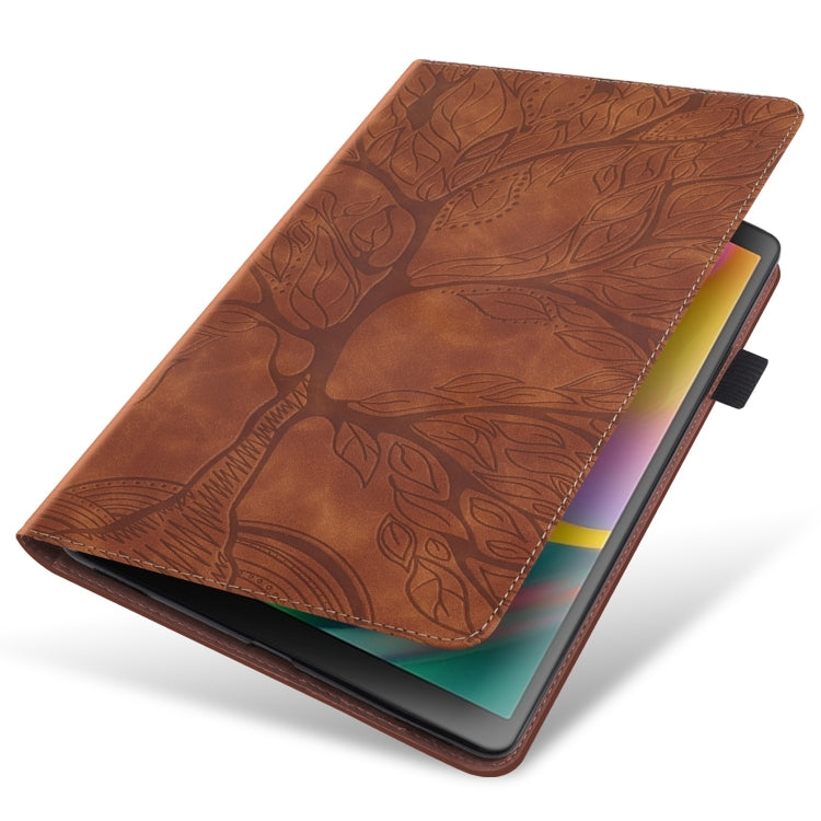 For Samsung Galaxy Tab S9+ / S9 FE+ Life Tree Series Horizontal Flip Leather Tablet Case(Brown) by bashfashion