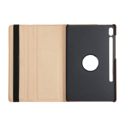 For Samsung Galaxy Tab S9 Ultra Litchi Texture 360 Degrees Rotation Holder Leather Tablet Case(Black) by bashfashion